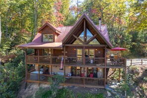 Exterior - Log Cabin on Lake/Mountains/Hot tub/Views (Lake Lure)