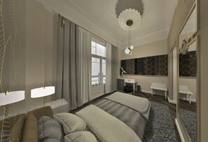 Premium bedding, down comforters, in-room safe, desk - Modern Luxury Hotel (Thessaloniki)