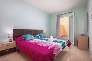 2 bedrooms, iron/ironing board, travel crib, WiFi