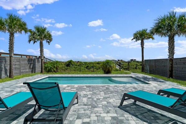 Pool - Just Beachy: Stunning 4BR Oceanfront Home + Private Pool (St. Augustine)