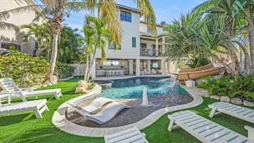 屋外プール、温水プール