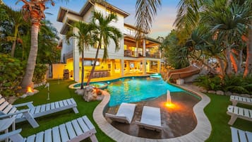 屋外プール、温水プール