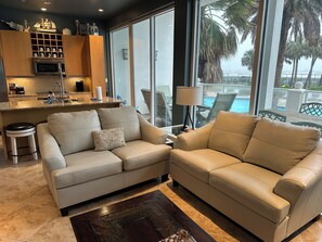 Smart TV, video-game console, foosball, table tennis