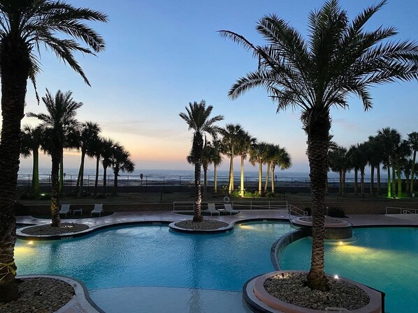 Indoor pool, outdoor pool