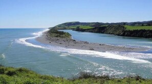 Vlak bij het strand