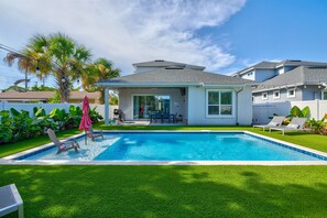 Una piscina riscaldata