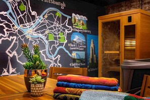 Interior - Luxe Campus Retreat – Sauna, Theater, Park & Walk (Pittsburgh)