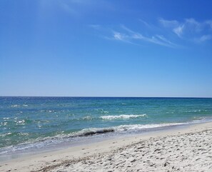 En la playa 
