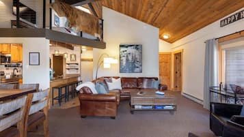 LED TV, fireplace, offices
