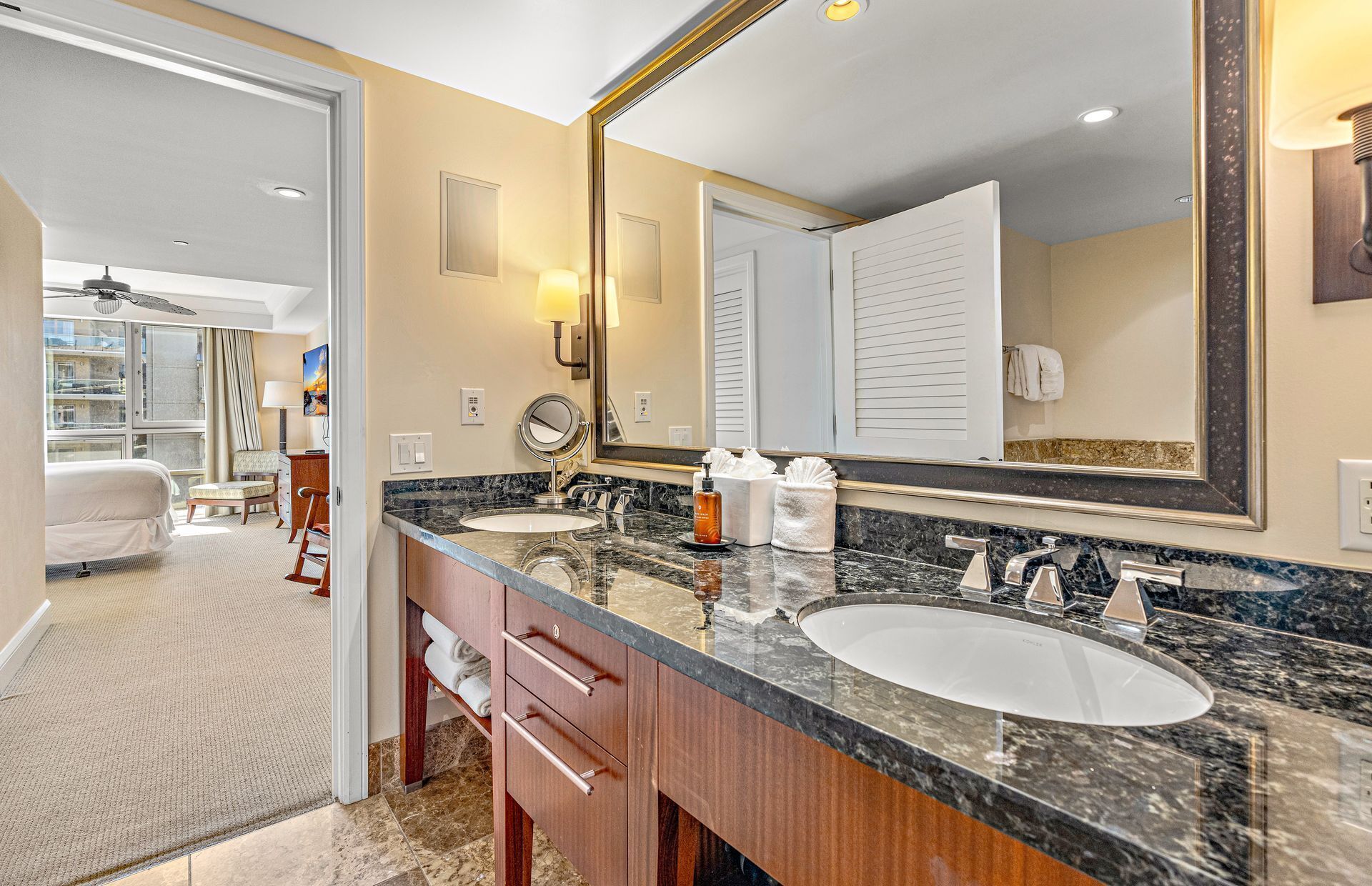 Bathtub, hair dryer, towels