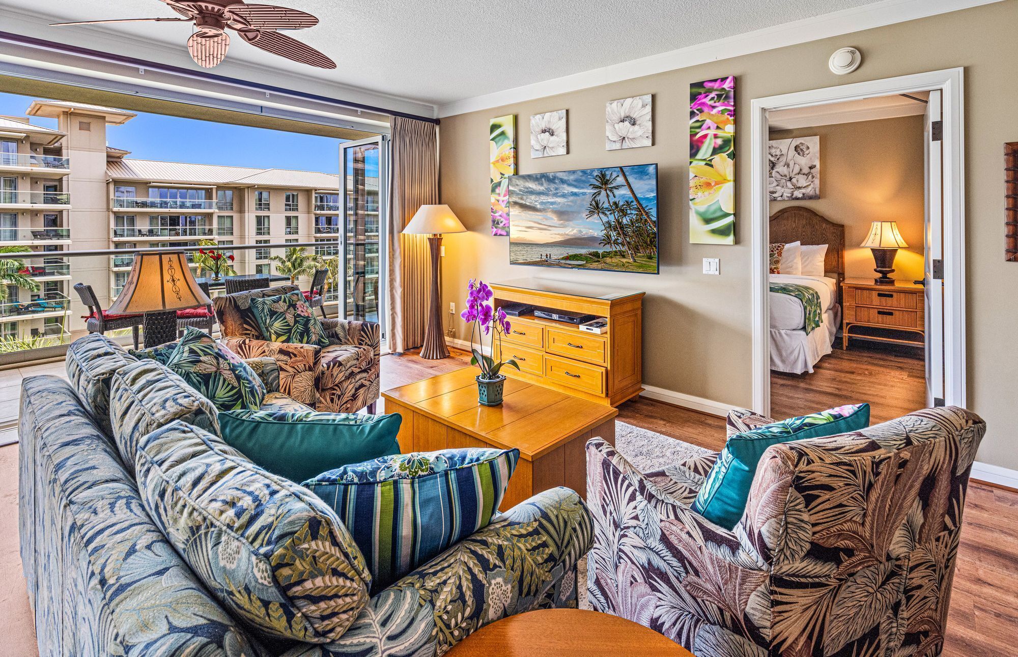 TV, DVD player, stereo