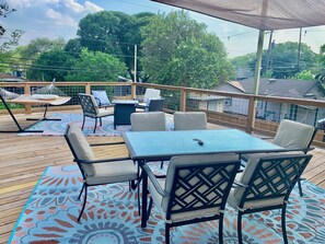 Outdoor dining - Games Galore & Rooftop Deck by St. Mary's, BMT (San Antonio)