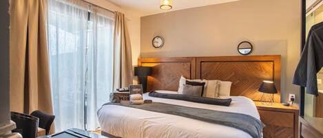 1 slaapkamer, een bureau, een strijkplank/strijkijzer, gratis wifi