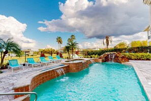 Pool - Gorgeous Golf-View Villa with Galactic Themed Bedroom at Reunion (Kissimmee)