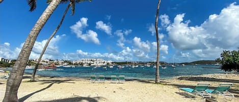 Beach nearby, beach towels