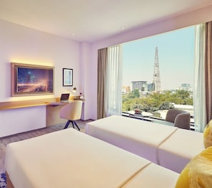 Habitación Deluxe, 2 camas individuales | Ropa de cama de alta calidad, colchones viscoelásticos, minibar