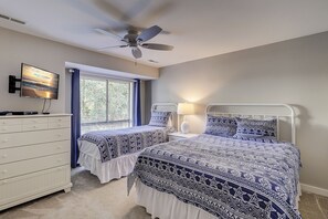 2 slaapkamers, een strijkplank/strijkijzer, gratis wifi, beddengoed