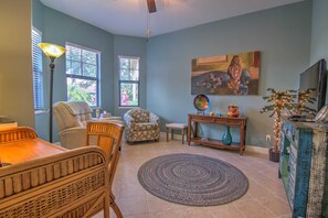 TV, DVD player, offices