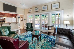 TV, offices - Curry House | Heated Pool, King Bed, 1st Floor (Key West)