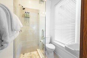 Bathtub, hair dryer, towels