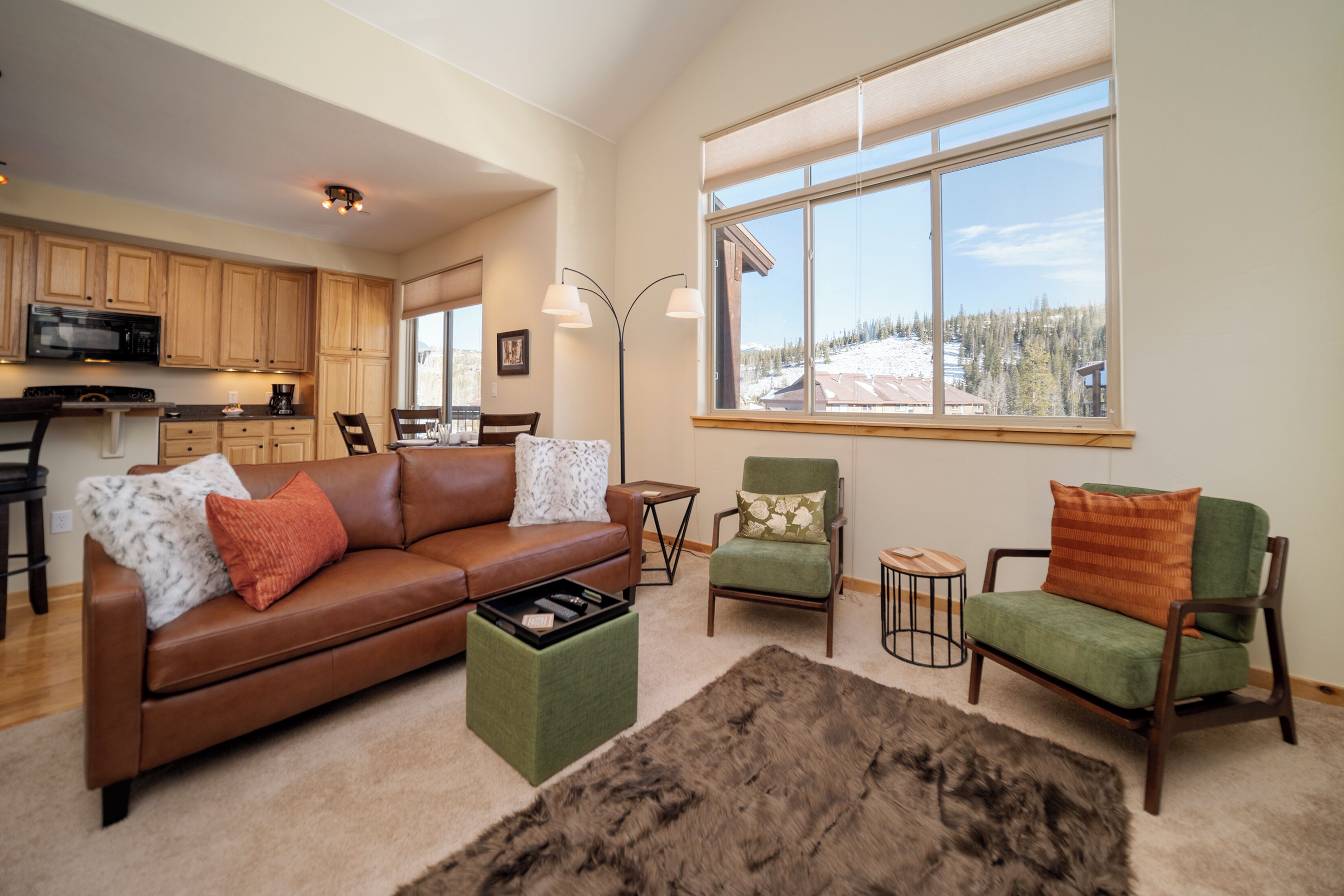 Televisión y chimenea 