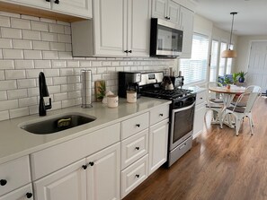 Fridge, microwave, oven, stovetop - Ocean View-third house from the beach and boardwalk! (Seaside Heights)