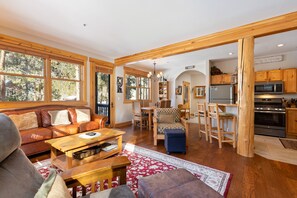 Fireplace, DVD player