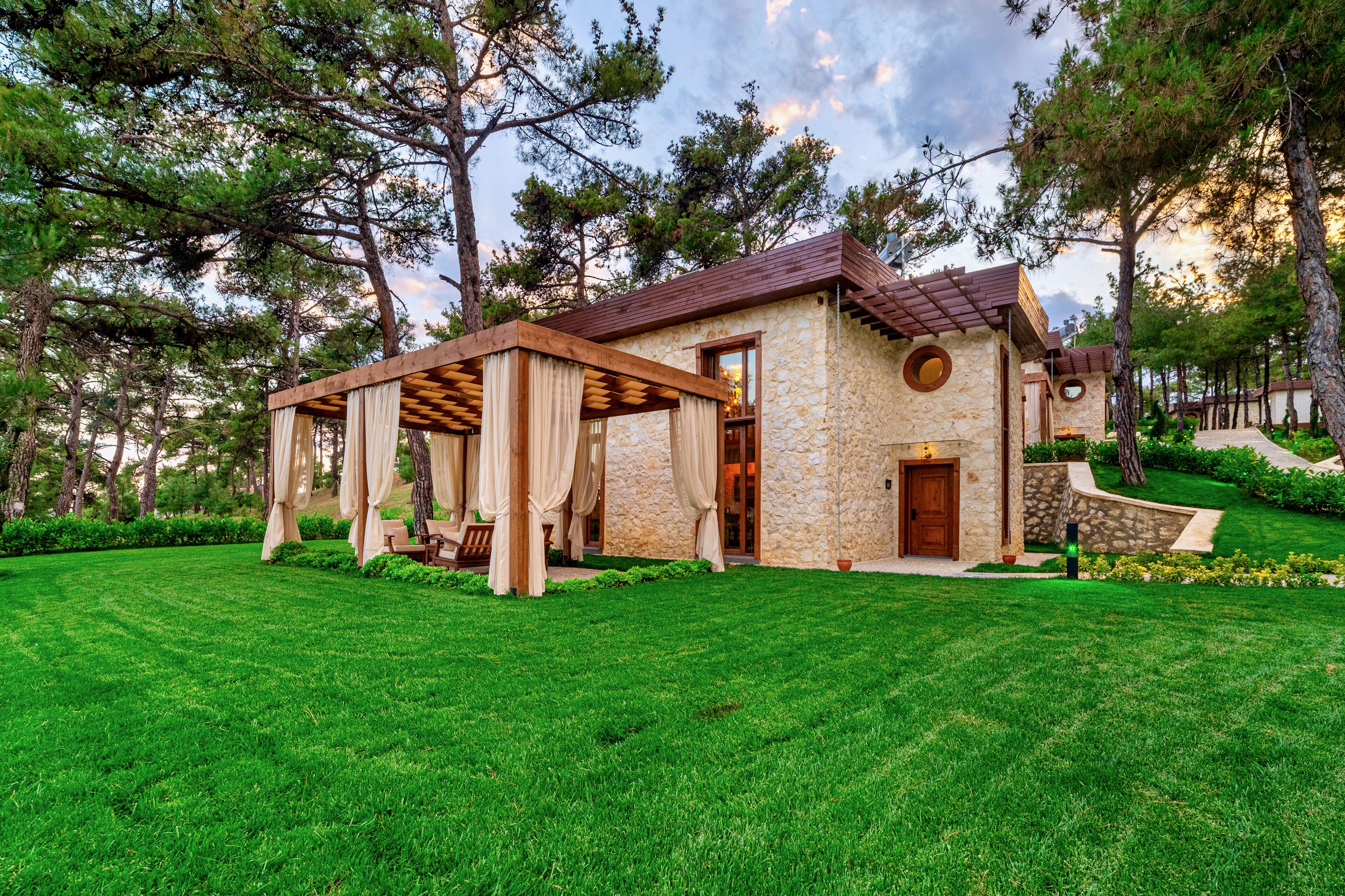 Executive Villa | Living area | Fireplace