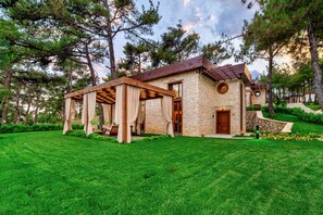 Villa ejecutiva | Zona de estar | Una chimenea