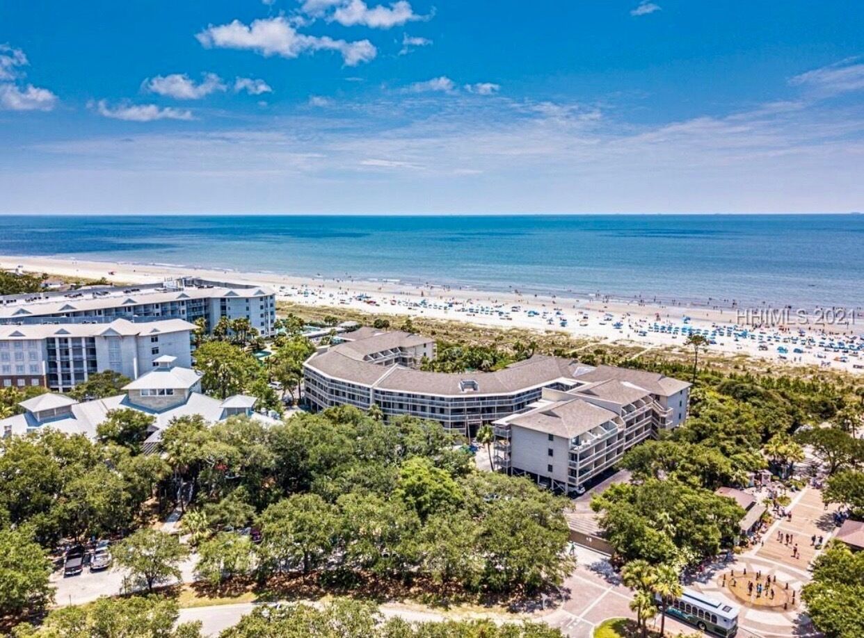 On the beach, sun-loungers, beach towels