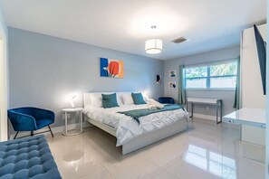 4 bedrooms, iron/ironing board, travel crib, free WiFi