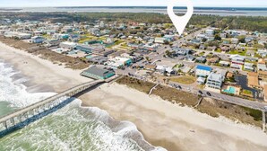 Vlak bij het strand