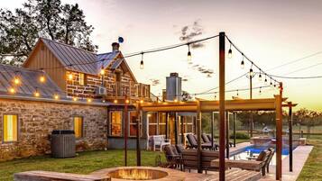 A heated pool