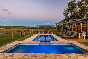 A heated pool