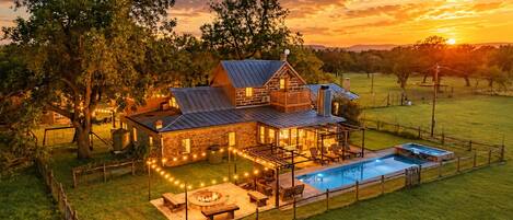 A heated pool