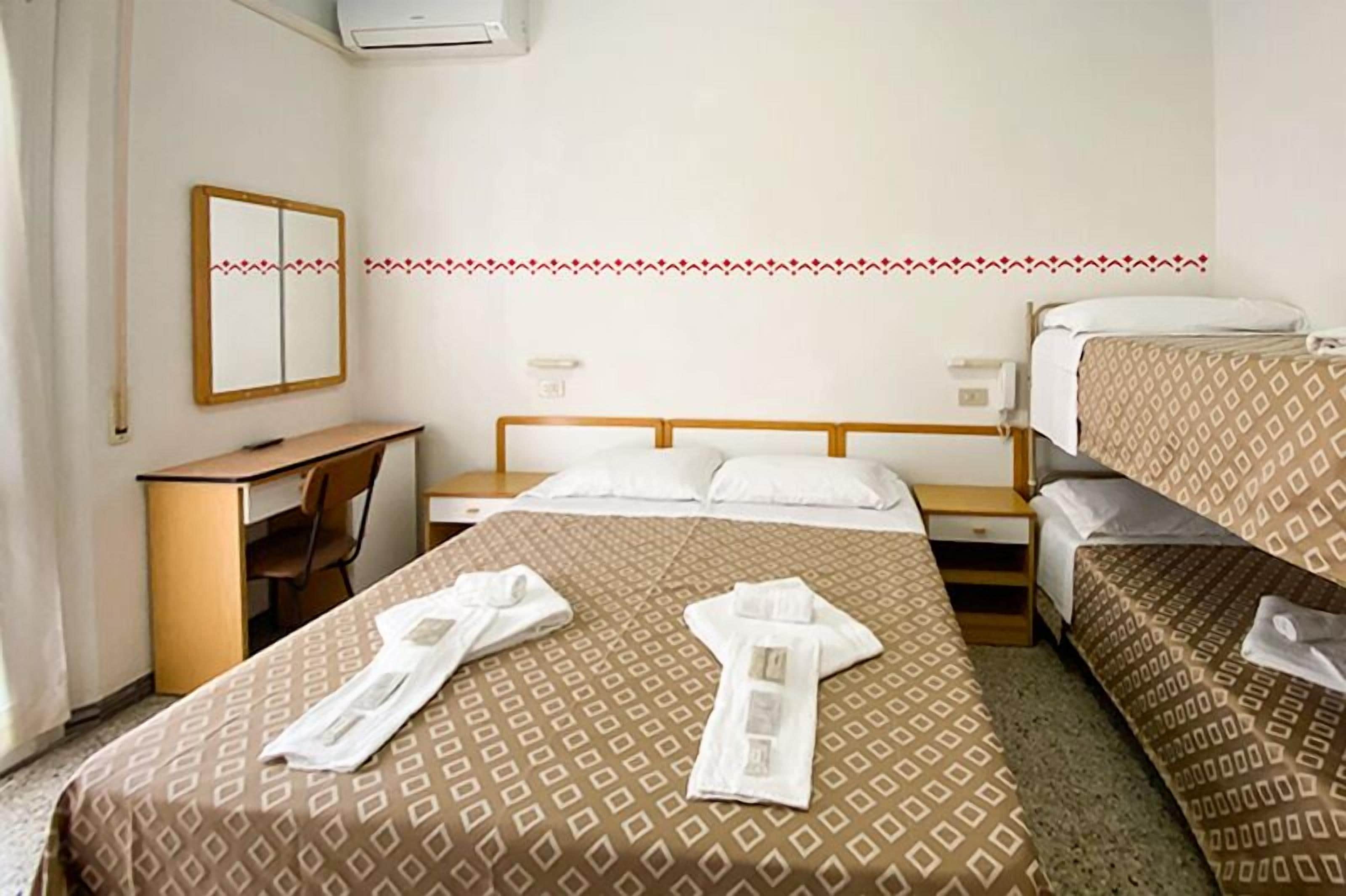 Economy Quadruple Room, Balcony | Hypo-allergenic bedding, in-room safe, WiFi, bed sheets