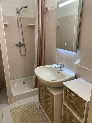 Regadera, secadora de cabello, bidet 