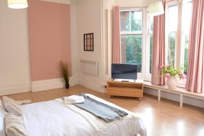 Departamento, 1 cama Queen size | 1 habitación, wifi gratis y ropa de cama