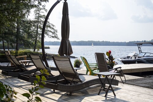 Cooper Bay Lakeside Escape – 322ft frontage, quiet, stunning west views!