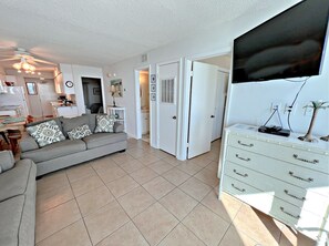 Télévision à écran plat, lecteur de DVD