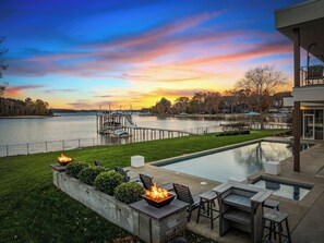 A heated pool