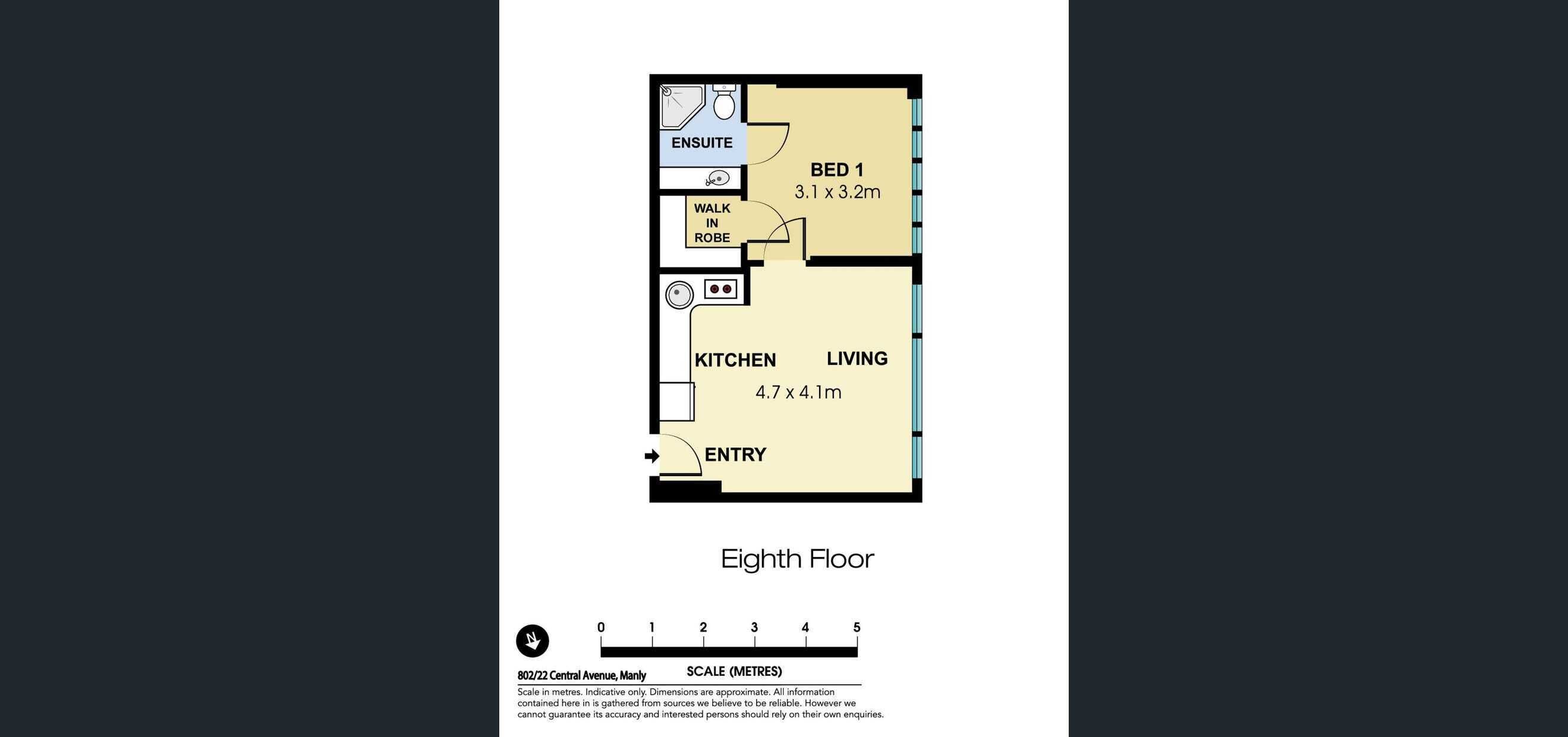 Studio apartment close to everything Manly has to offer.