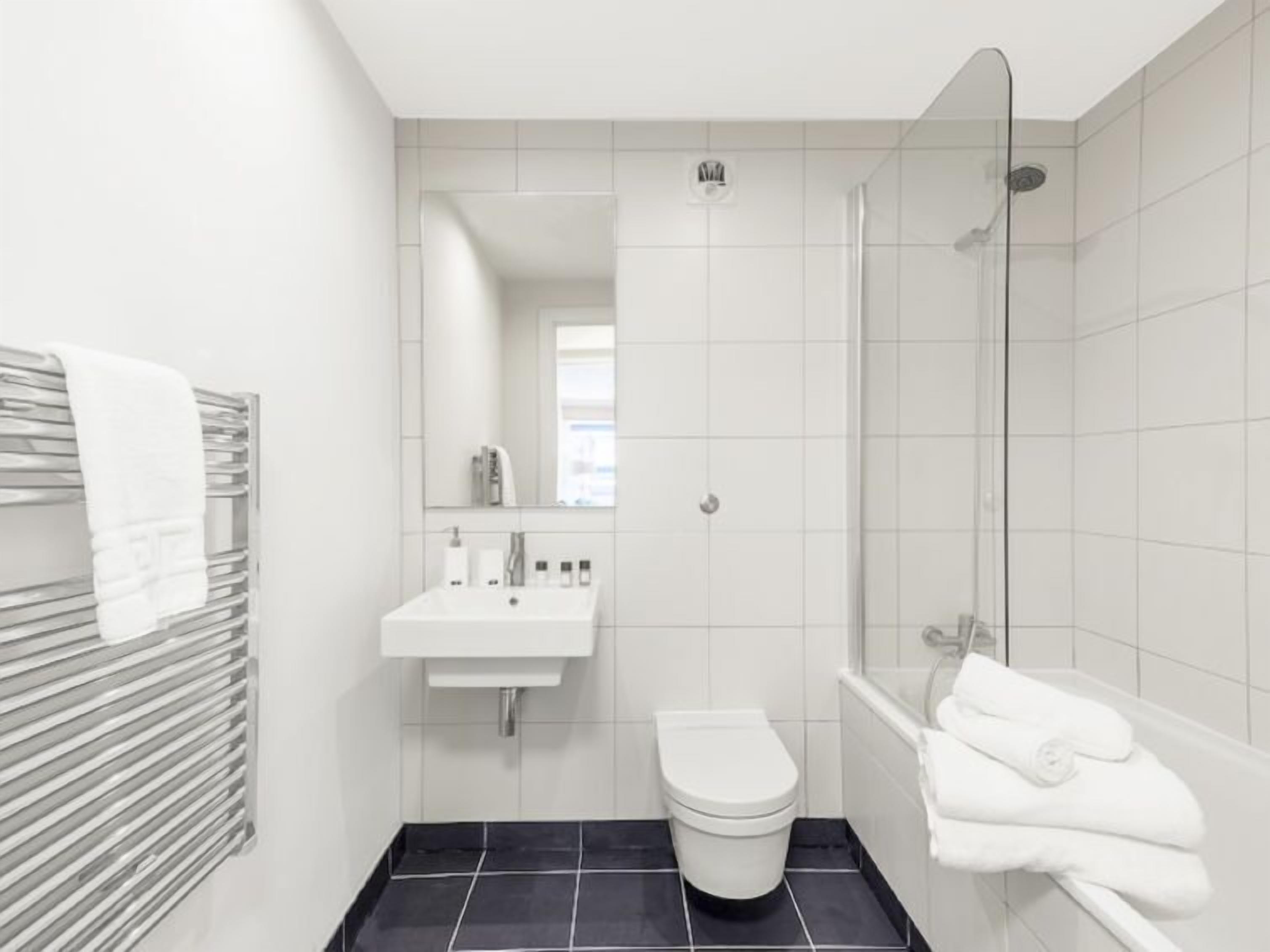 Hair dryer, towels