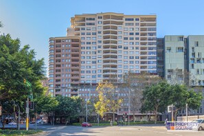 Urban living at its finest, this building offers stunning views from its spacious balconies.