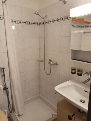 Bathroom shower - Elfe-apartments Studio Apartment for 2 Guests (Emmetten)