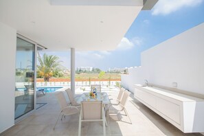 Villa, 3 Bedrooms, Private Pool, Garden View | Outdoor dining - Protaras Holiday Villa Bp2 (Paralimni)