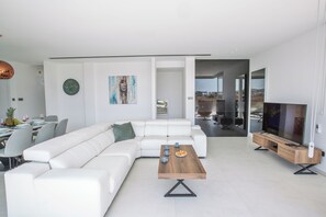 Villa, 3 Bedrooms, Private Pool, Garden View | Living room - Protaras Holiday Villa Bp13 (Paralimni)
