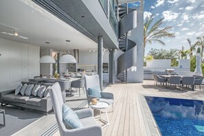 Villa, 4 Bedrooms, Private Pool, Garden View | Outdoor dining - Protaras Holiday Villa Wp4 (Paralimni)