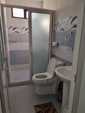 Bathroom - Studio Solitaire Ideal for two Adults - Sea View 1 (Trou aux Biches)