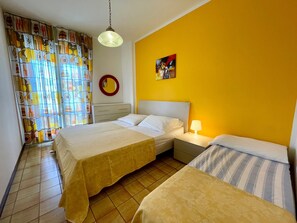 Apartment, 1 Schlafzimmer, Balkon, Poolblick | 2 Schlafzimmer